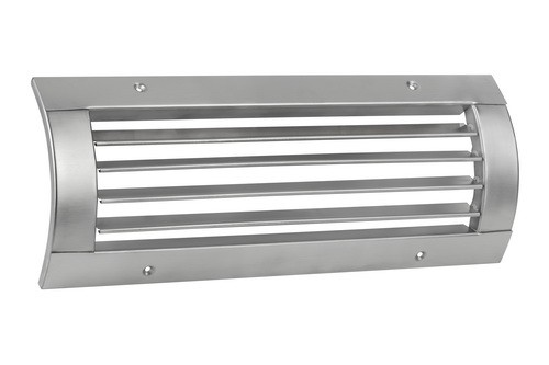 ОДО «ВАРИЖ»: решетка для круглых воздуховодов РН7 из нержавеющей стали с одним рядом горизонтальных жалюзи