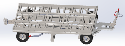 Компания «Строммашина»: новинка аэродромной техники – телега паллетная ТП2.00.00.000